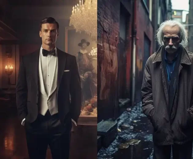 middle class to rich