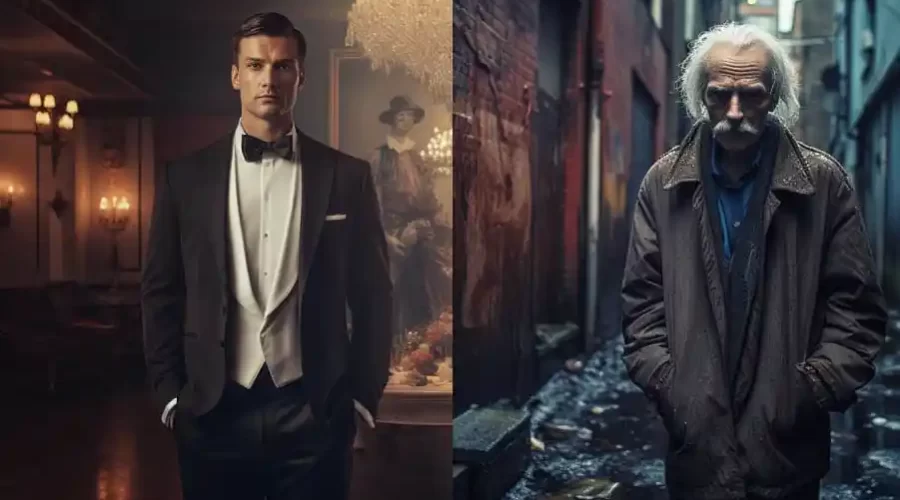 middle class to rich